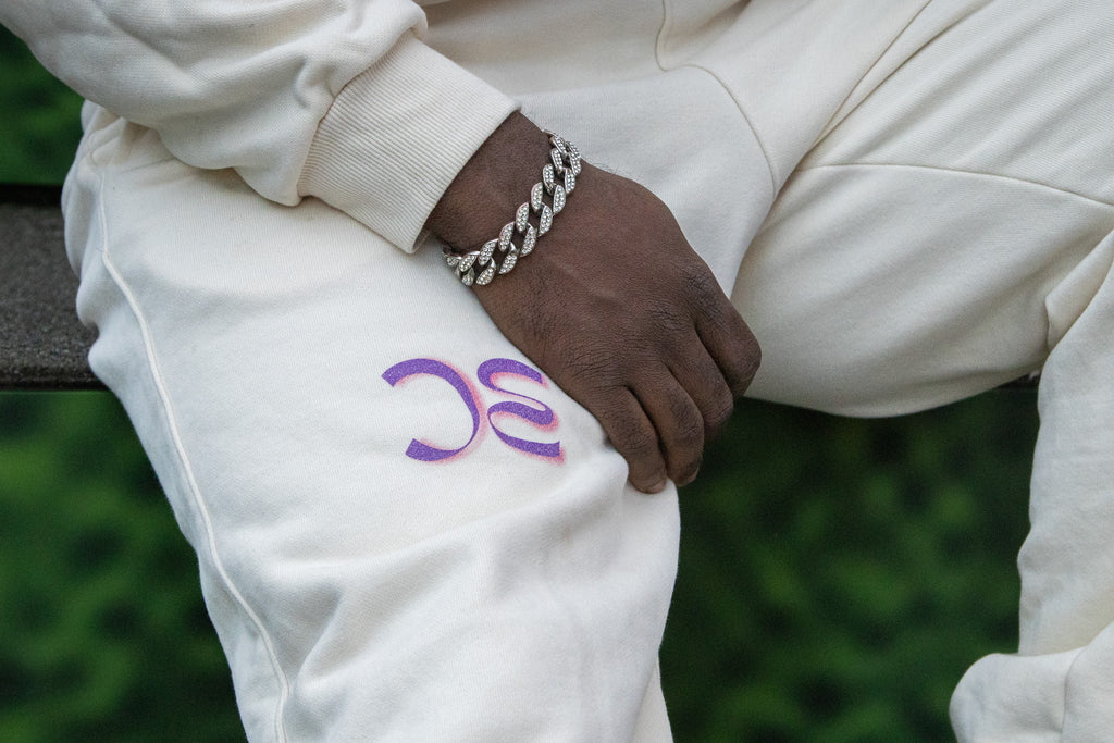 LANINBOY CREAM SWEATPANTS